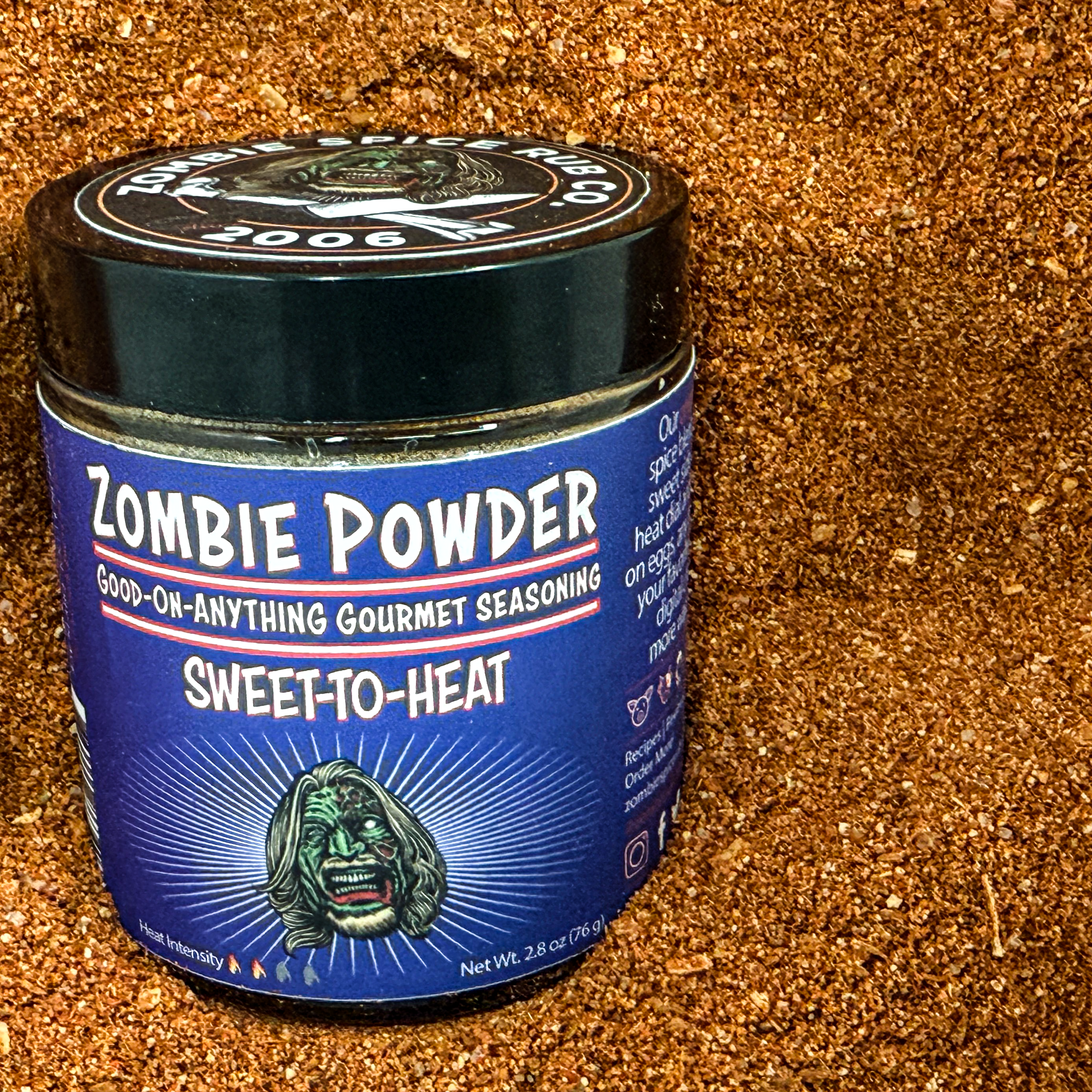 Zombie Spice Rub Co. | Zombie Powder | Go Spice Pouch to Get Hooked | Sweet-to-Heat Flavor That Expands What You Season