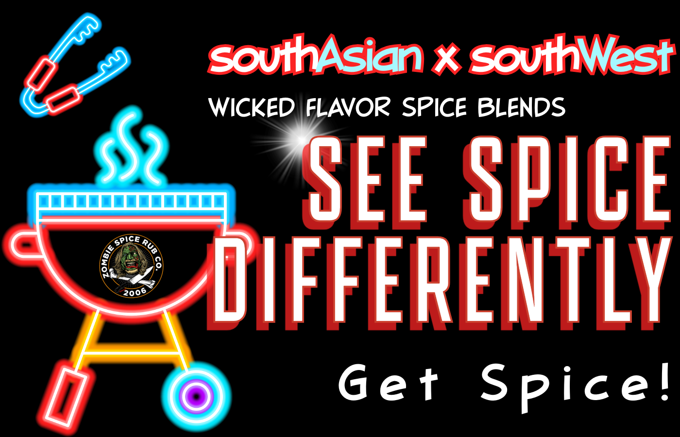 Zombie Spice Rub Co. | Bone Cruncher | Go Spice Pouch to Get Hooked | Sweet & Nutty are Your Friends